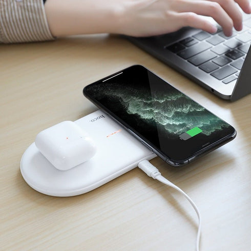 Hoco CW23 Dual wireless Fast Charger - 10W